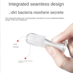 Baby Finger Strap Toothbrush Oral Cleaning Alloy Toddler Baby Toothbrush