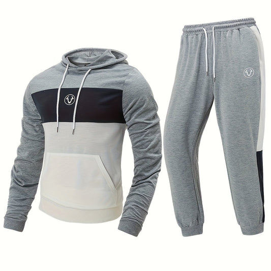 Men's 2pcs Tracksuit Hoodie & Sweatpants Set for Autumn Winter