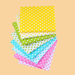 8pcs Polka Dot Sewing Quilting Fabric Pack DIY Patchwork DIY Fabric