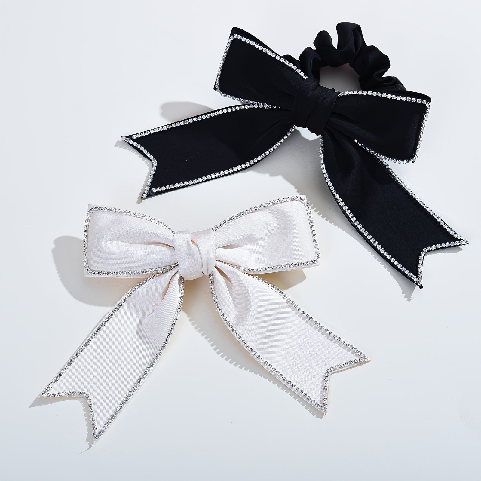 Rhinestone Crystal Bow Hair Tie Hair Clip Hair Accessories