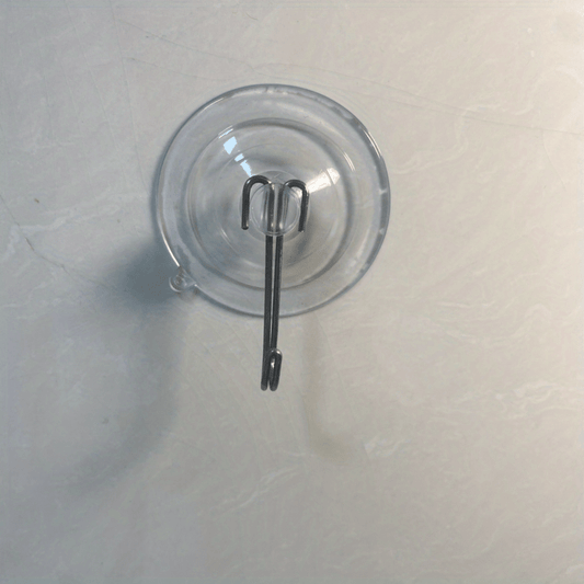 Small Transparent Suction Cup Hook for Glass Doors