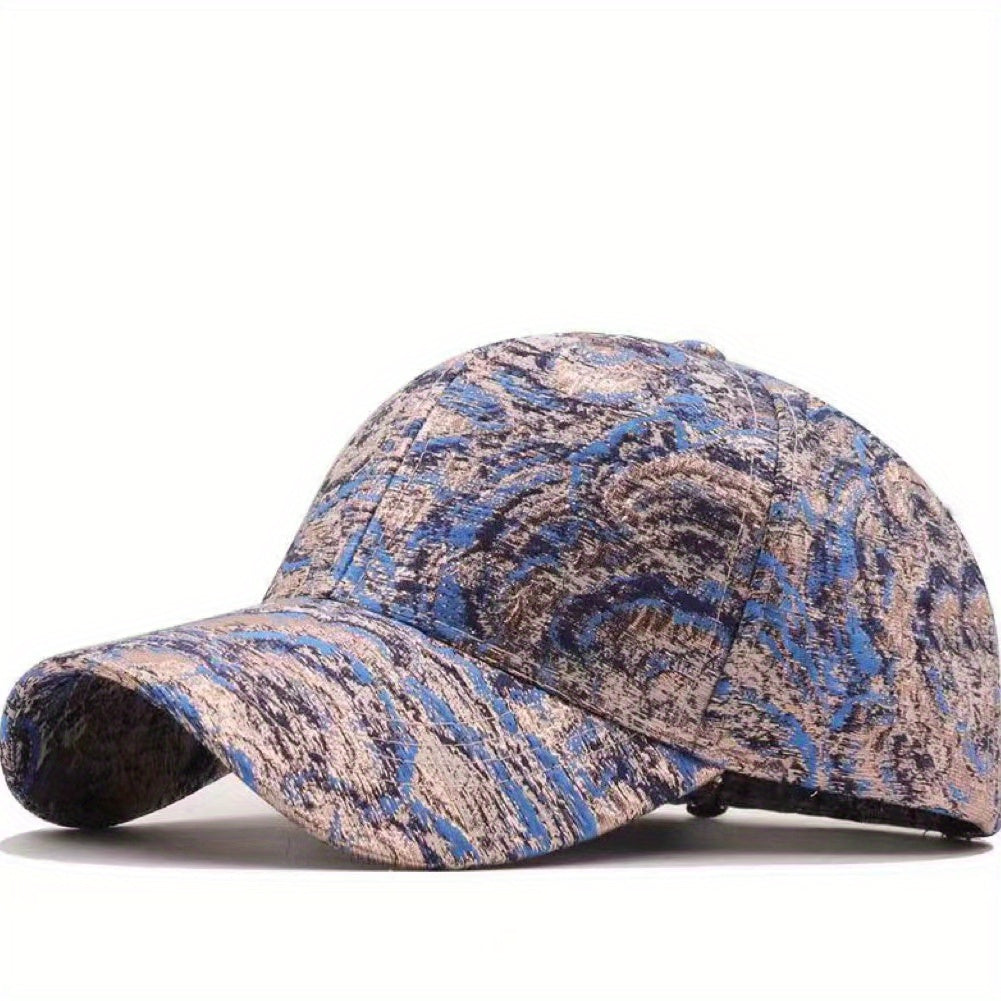 Rose Jacquard Baseball Cap Lightweight Dad Hat Sun Hats
