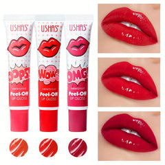 Long-Lasting Red Lip Glaze Lip Gloss Waterproof Non-Stick Cup Lip Liquid