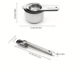 15pcs Stainless Steel Measuring Spoon Coffee Measurer Cups Tablespoon