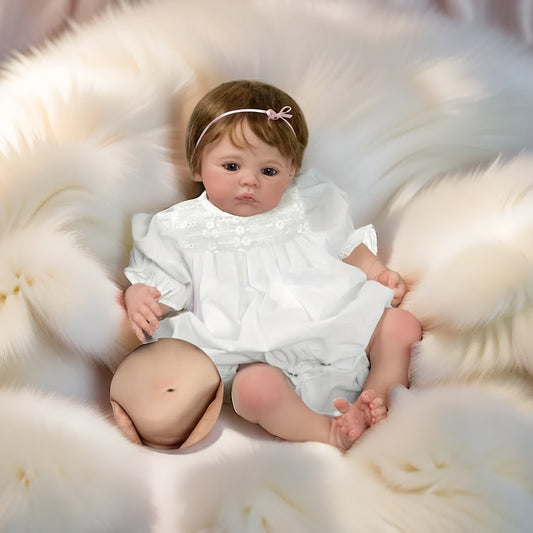 Princess Full Body Vinyl Reborn Doll with Rooted Hair