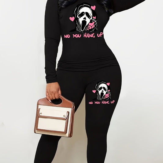 Halloween Matching Set Long Sleeve T-shirt & Leggings