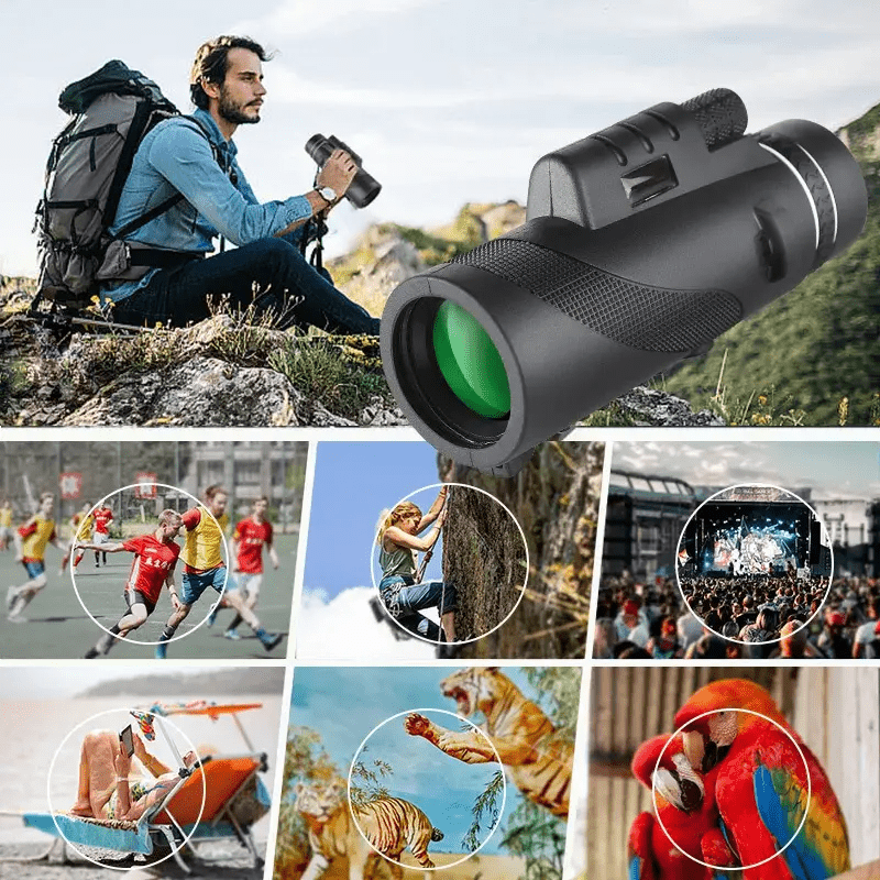 10X High Power Monocular Telescope for Smartphones HD Optics