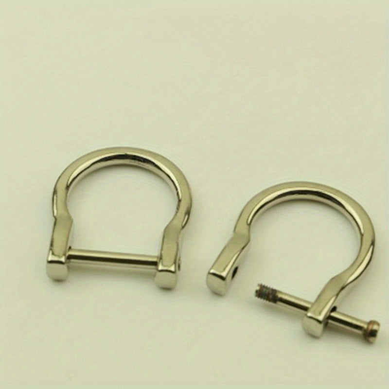 2pcs Metal Detachable D Ring Buckle for Handbag Strap