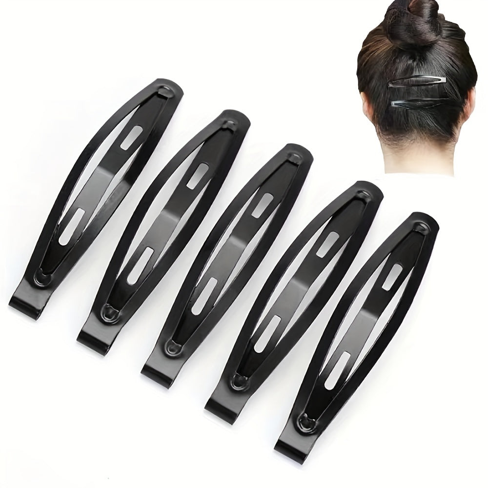 5pcs Snap Hair Clips All-match Barrettes Hairpins Classic
