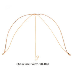 Metal Multilayer Rhinestone Head Chain Bridal Hair Accessories