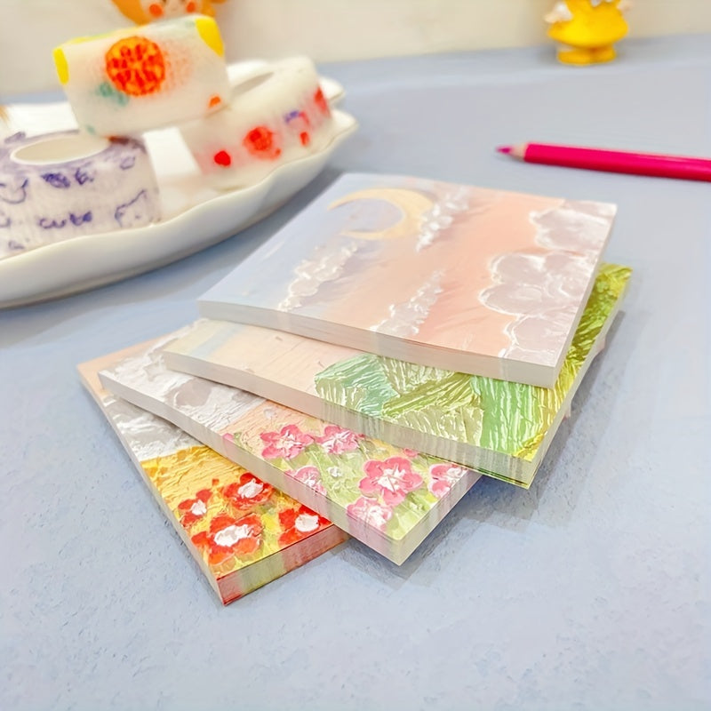 6 Packs Scenery Painting Sticky Notes