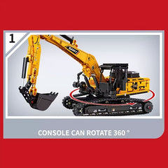 Excavator Building Blocks Set DIY Construction Toy Educational Assembly Kit