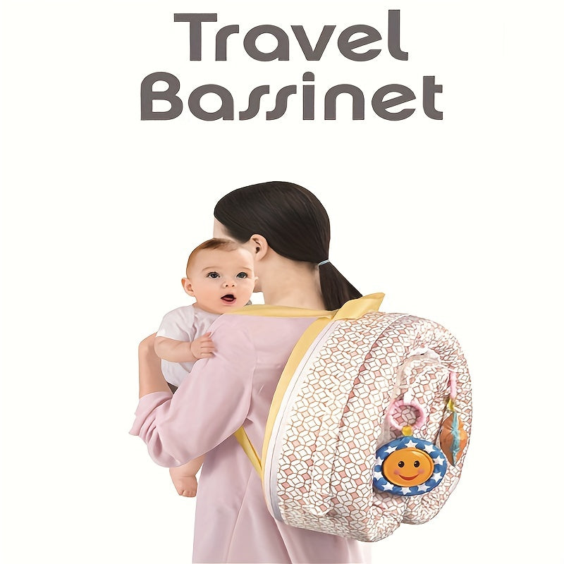 Portable Bassinet for Babies Foldable Bed with Sun Protection