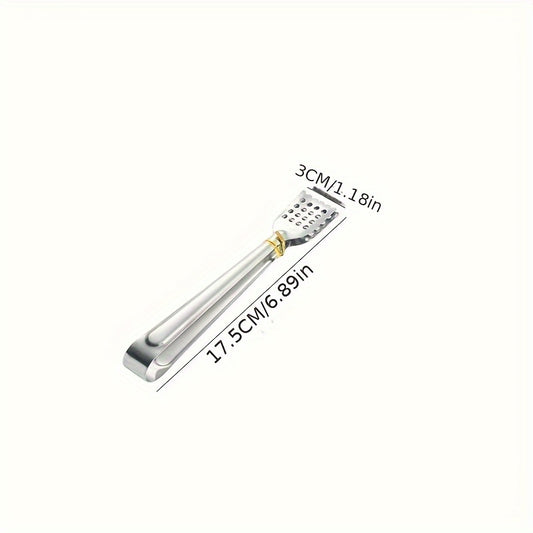 Stainless Steel BBQ Food Tong Anti Heat Bread Clip for Outdoor Camping
