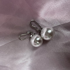 Faux Pearl Drop Dangle Earrings 925 Silver Plated Women Girls Jewelry