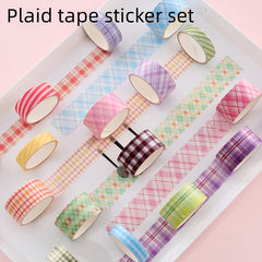 Geometric Pattern and Paper Tape Set DIY Stationery Stickers