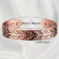 Copper Bracelet Men Women Magnetic 99.99% Solid Pure Jewelry Gift
