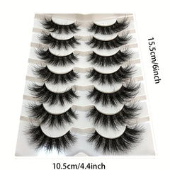 7 Pairs Faux Mink Fluffy False Eyelashes