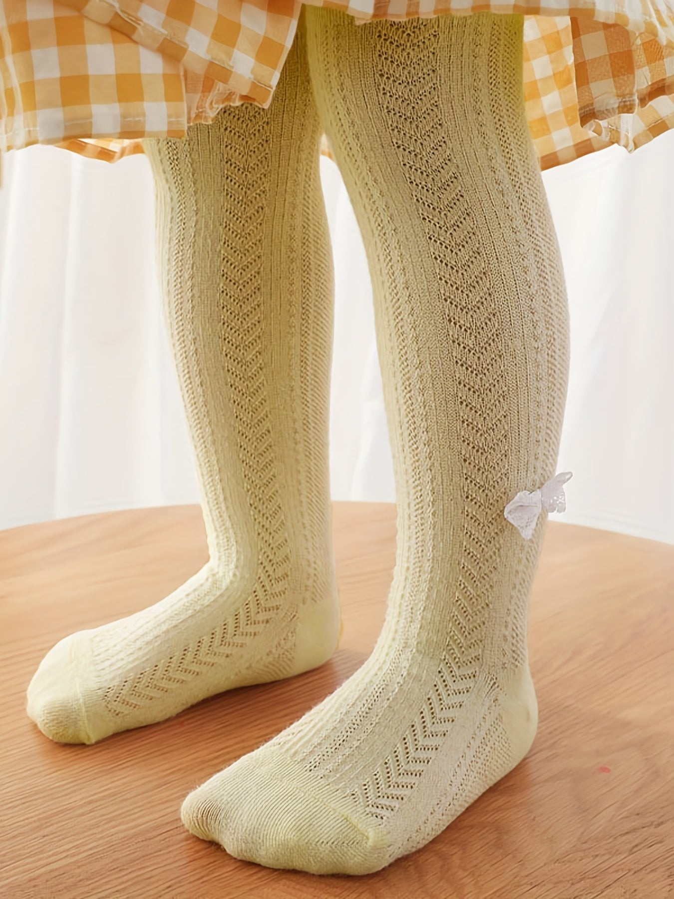 Toddler Girls' Soft Footed Leggings Stocking Baby Kids Winter Knitted Leggings
