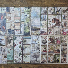 Vintage Forest Animal Paper for Bullet Journal Scrapbook DIY