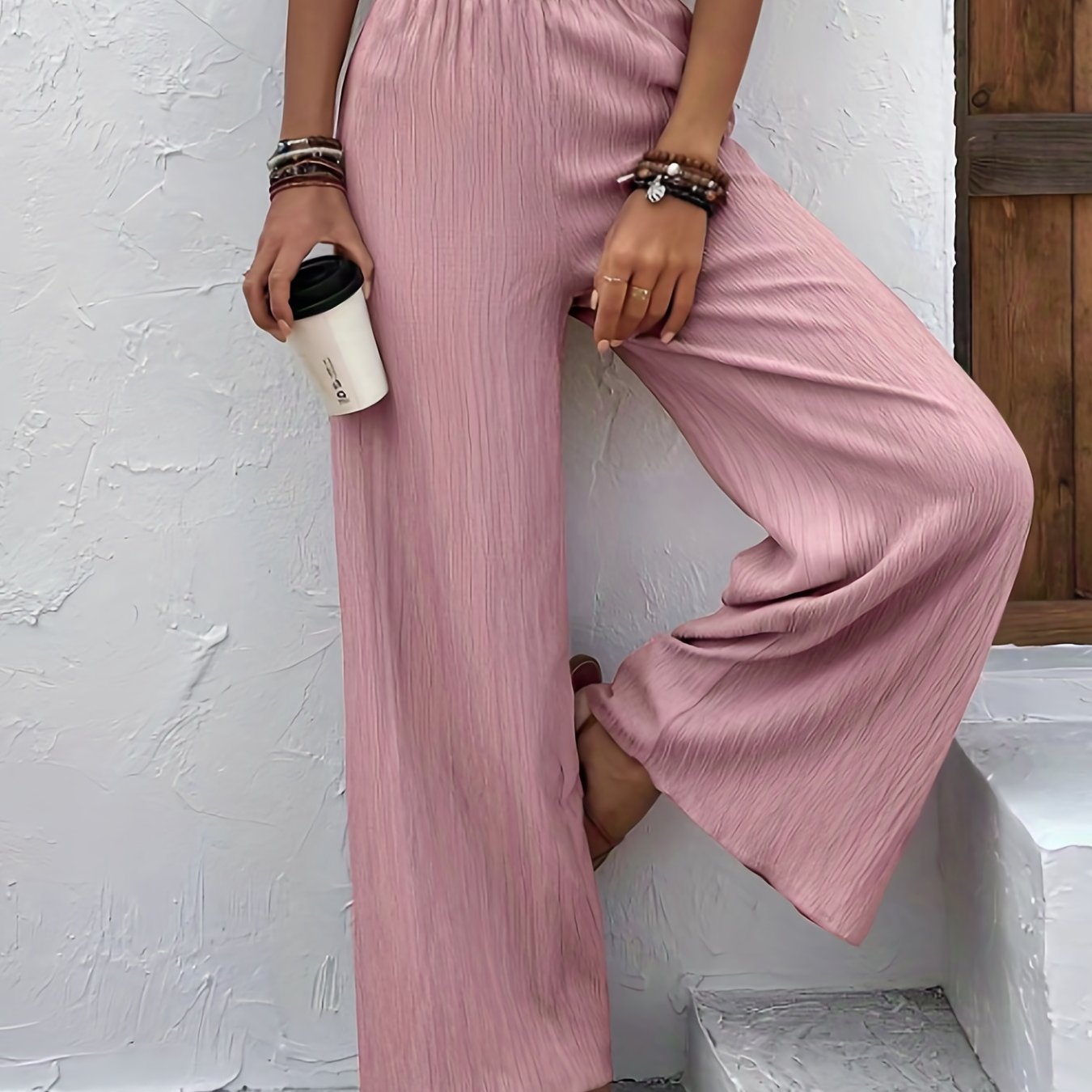 Women's Plus Size Wide Leg Comfy Loose Fit Pants