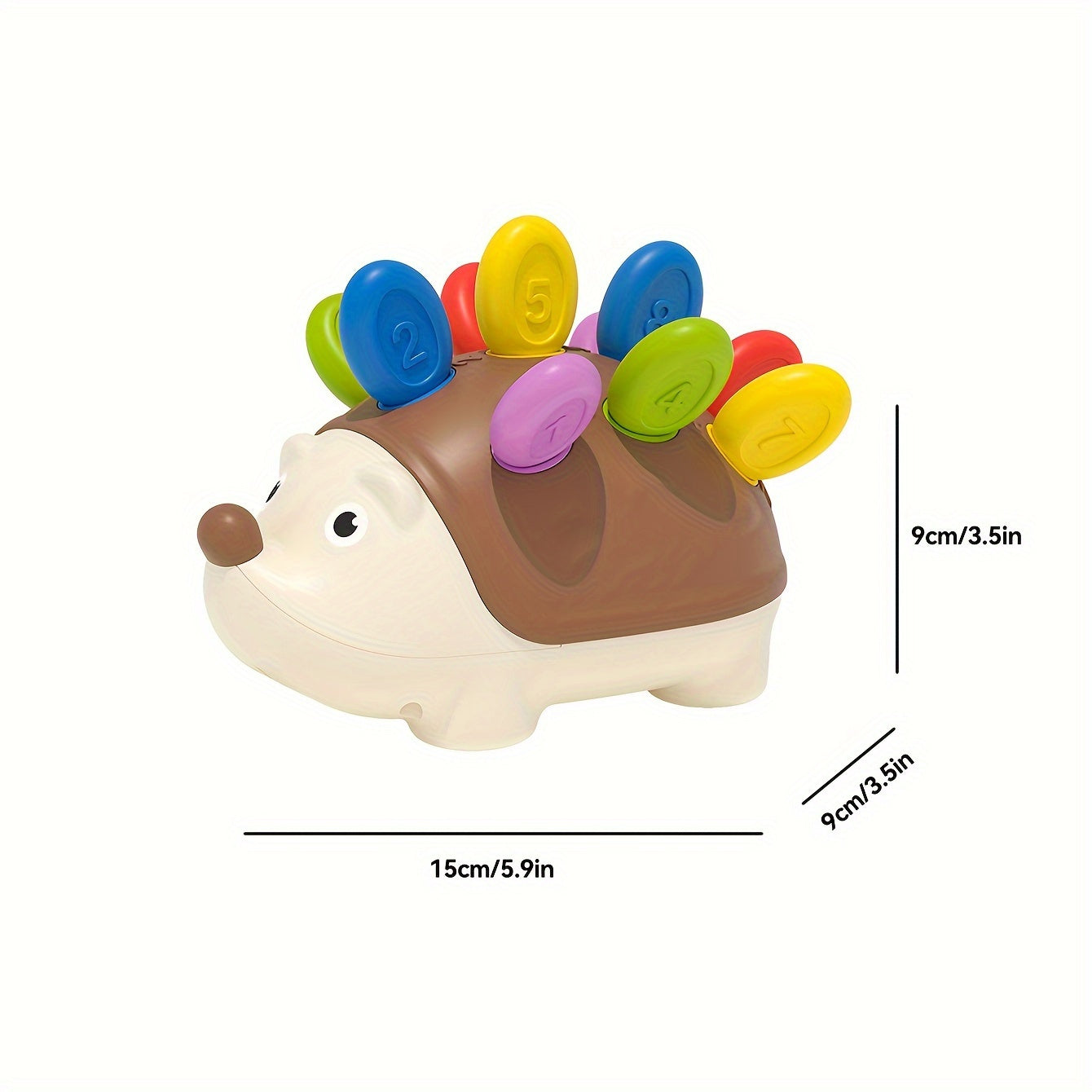 Colorful Hedgehog Puzzle Toy for Kids - Number Matching Activity