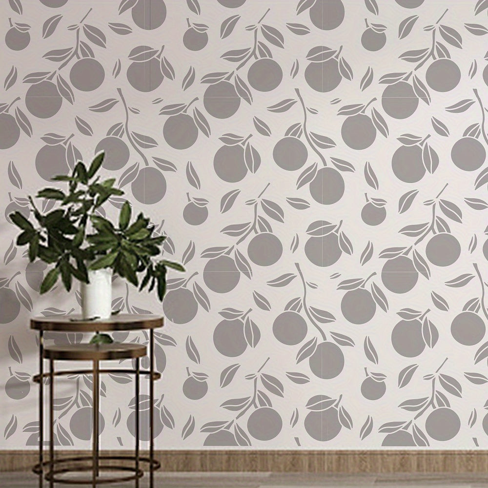 2 Styles PET Hollow Out Stencils with Brushes 300x300mm