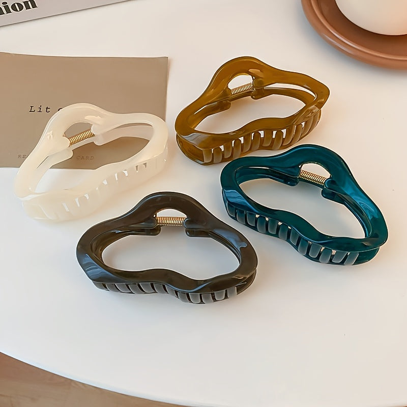 Irregular Cloud Acetate Acrylic Hair Claw Clip Strong Grip Hair Jaw Clip