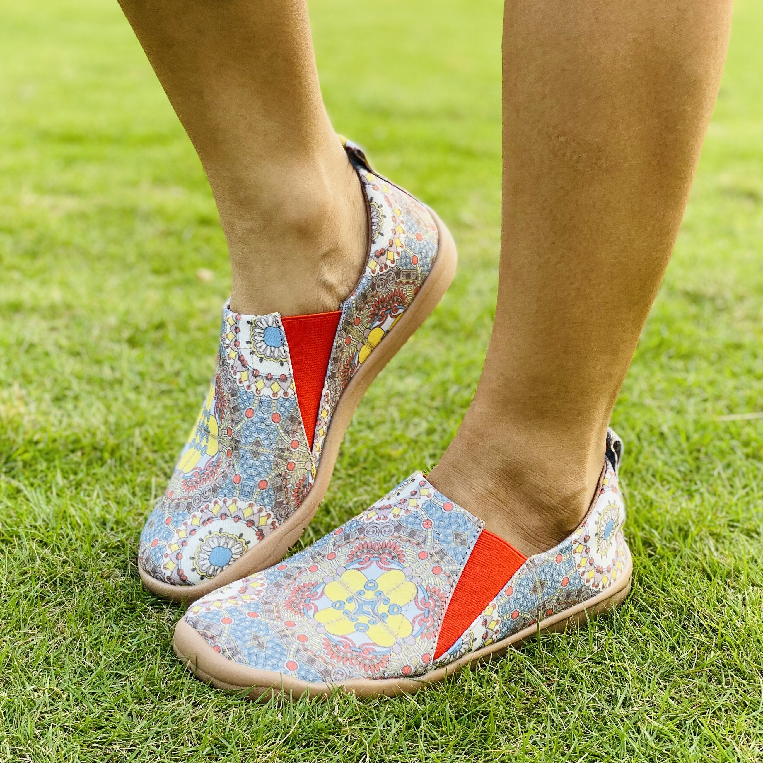 Women's Ethnic Style Printing Slip On Flat Shoes