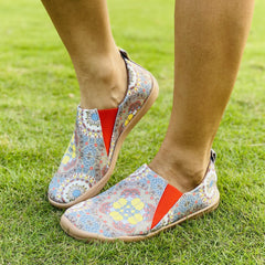 Women's Ethnic Style Printing Slip On Flat Shoes