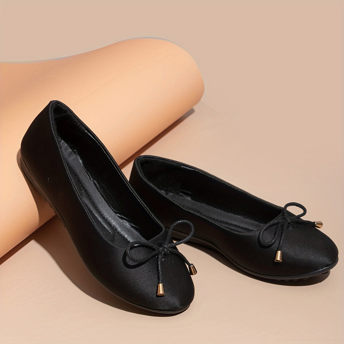 Women's Bowknot Ballet Flats Slip On Soft Sole Anti skid Shoes