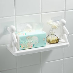 Elephant Shaped Wall Hanging Storage Rack - No Drilling