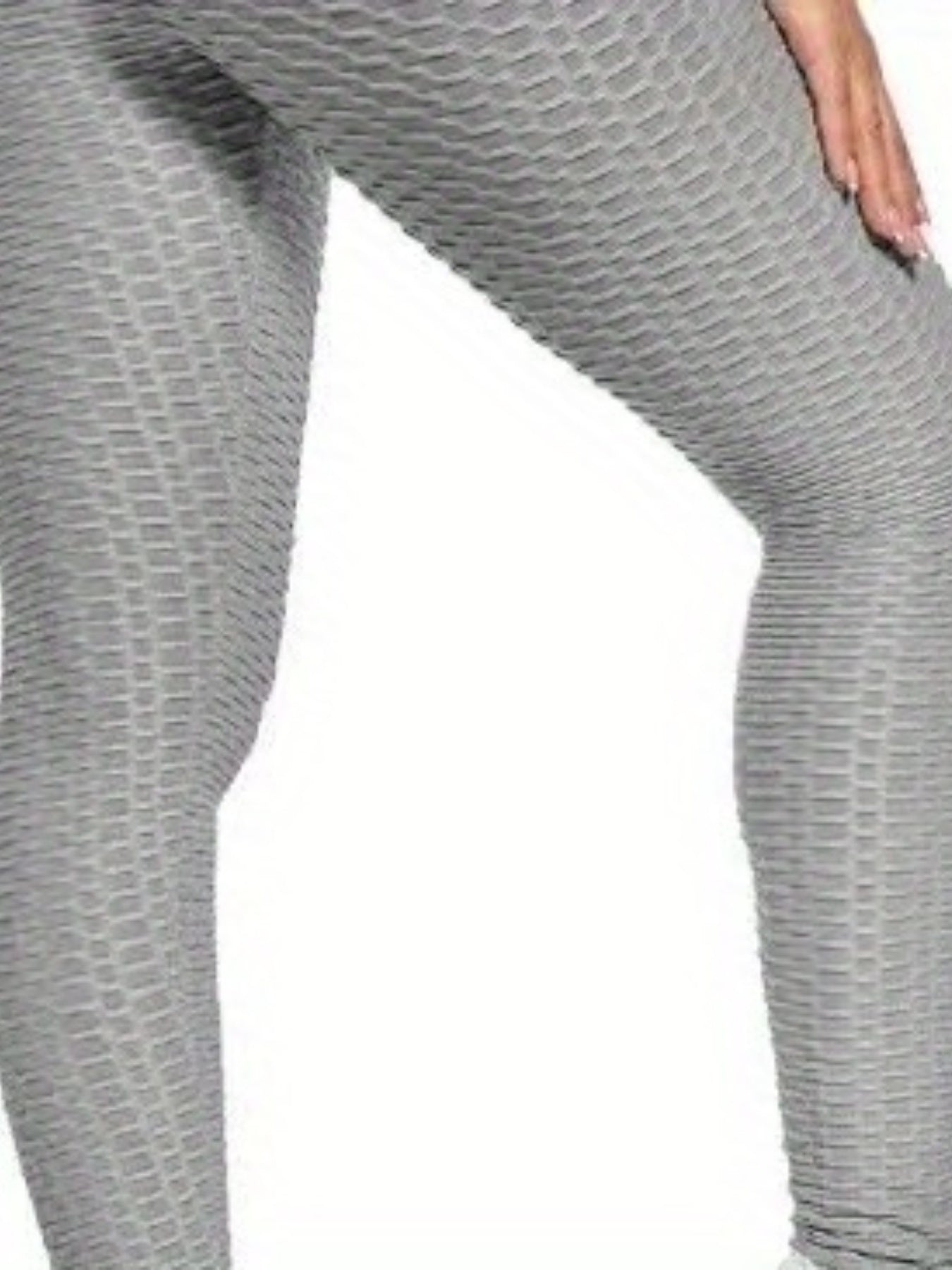 High Waist Honeycomb Peach Butt Leggings for Women