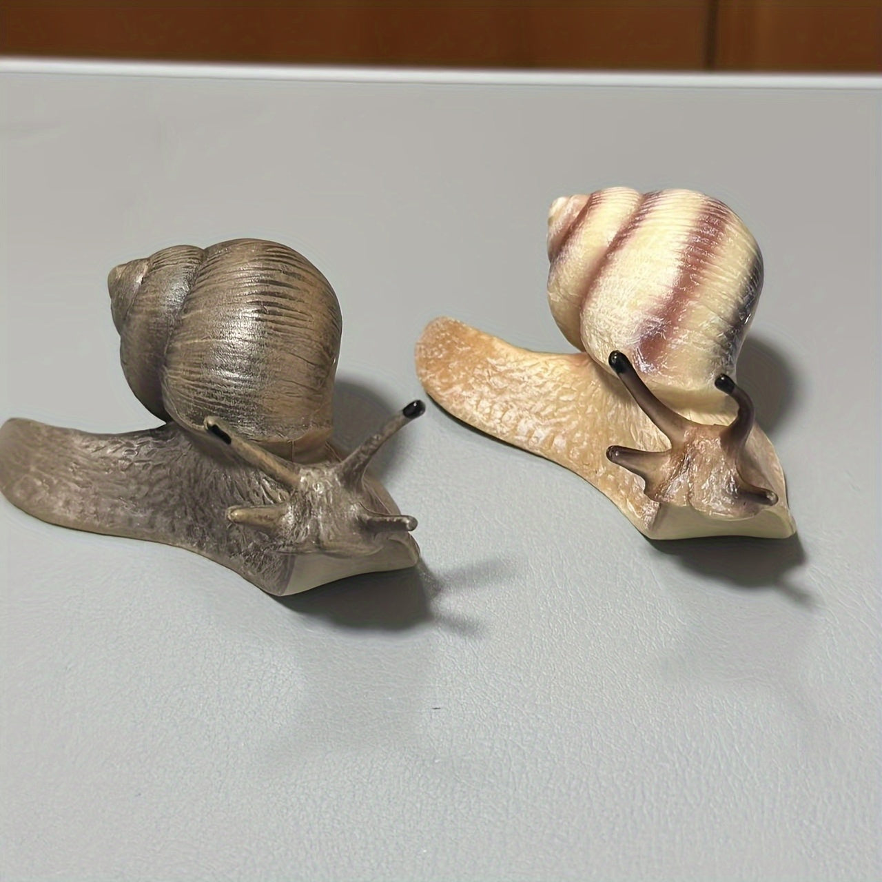 Snail Figurine PVC Desk Decor Animal Shaped Statue Home Office Decoration