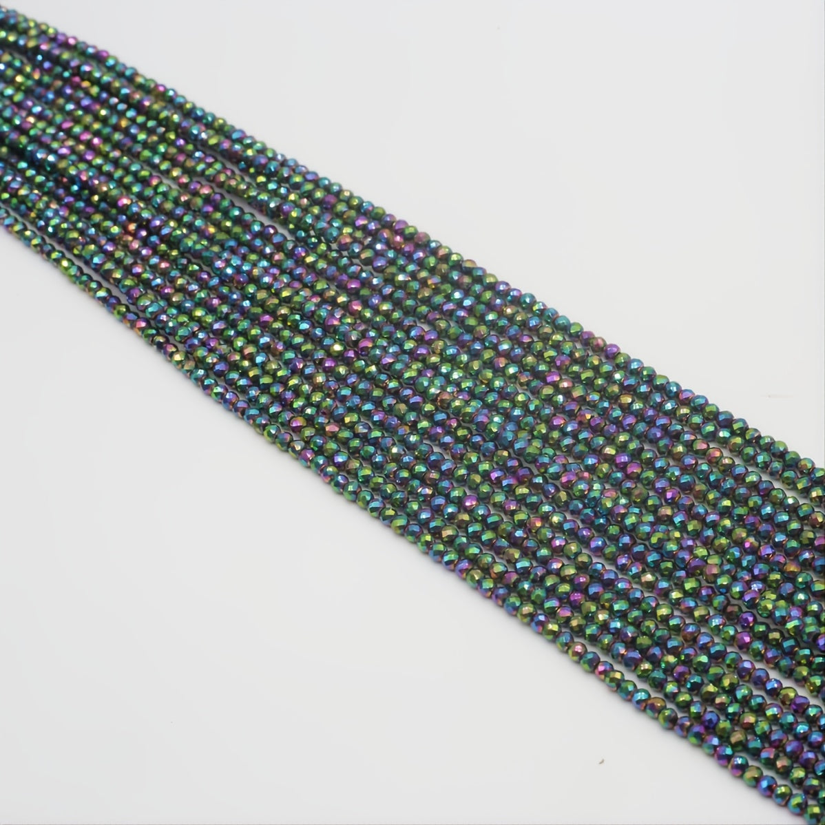 Green Point Cut Bead Beaded 38 Cm 14 9'' Stone Faceted Loose Gemstone Bead