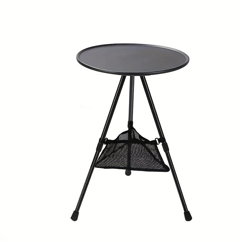 Foldable Small Round Table for Camping Aluminum Alloy ABS Material