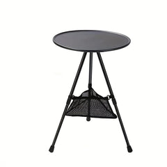 Foldable Small Round Table for Camping Aluminum Alloy ABS Material