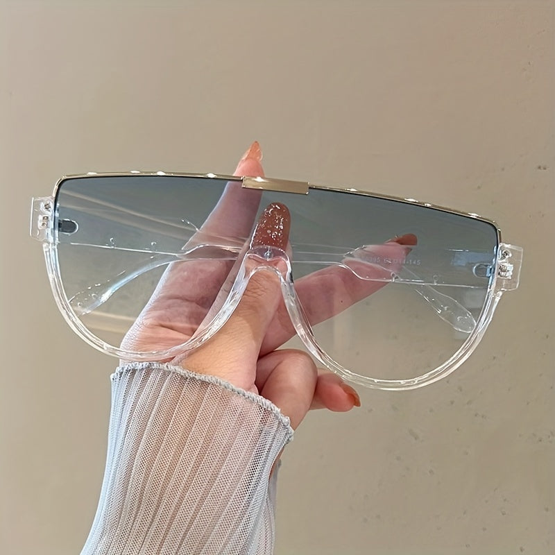 Y2K Gradient Shield Sunglasses UV400
