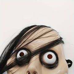 Halloween Scary Mask With Long Hair Clown Costume