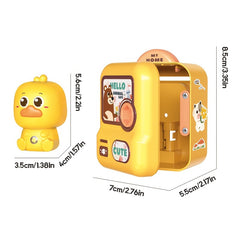 KDAYA 10pcs Animal Surprise Toy Set with Lock and Key & Shape Sorting Stackin