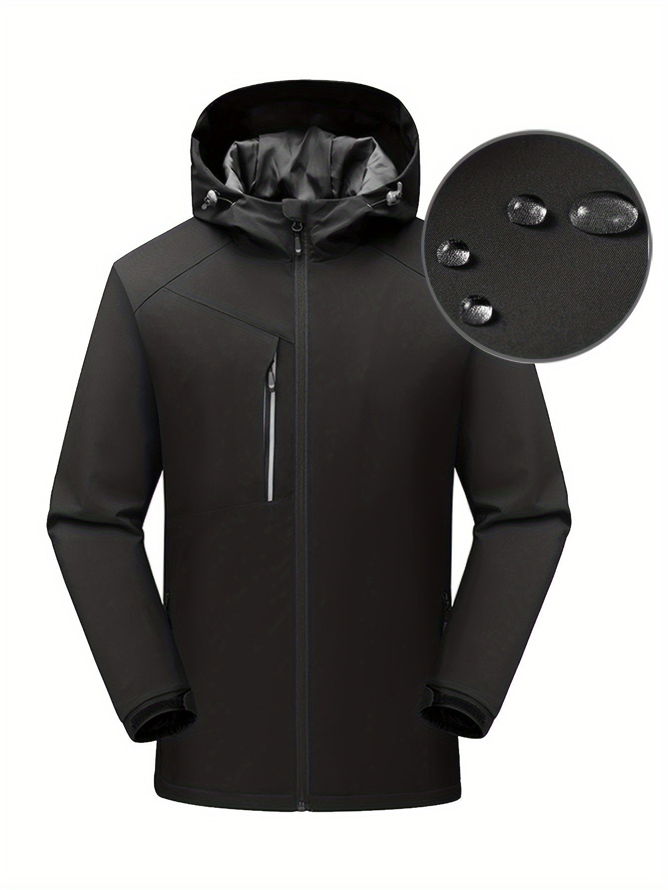 Men's Hooded Windbreaker Jacket for Autumn Winter