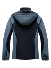 Men's Outdoor Hooded Windbreaker Jacket for Autumn and Winter
