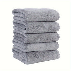 5pcs Absorbent Towel Set for Hair Drying Sports Travel
