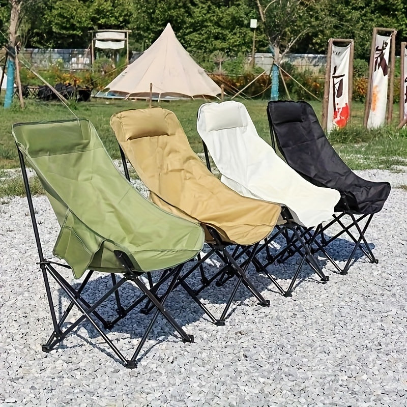 Portable Folding Moon Chair Outdoor Leisure Chair For Beach Fishing Camping