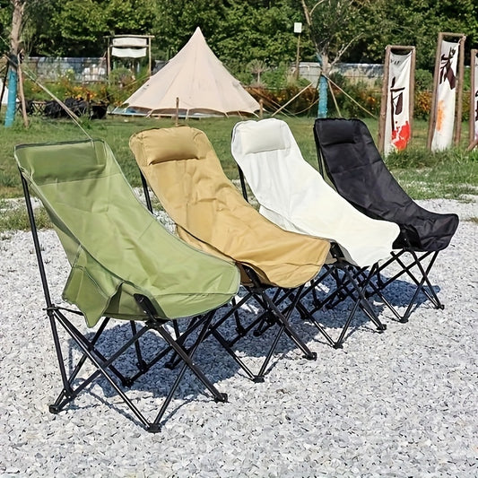 Portable Folding Moon Chair Outdoor Leisure Chair For Beach Fishing Camping