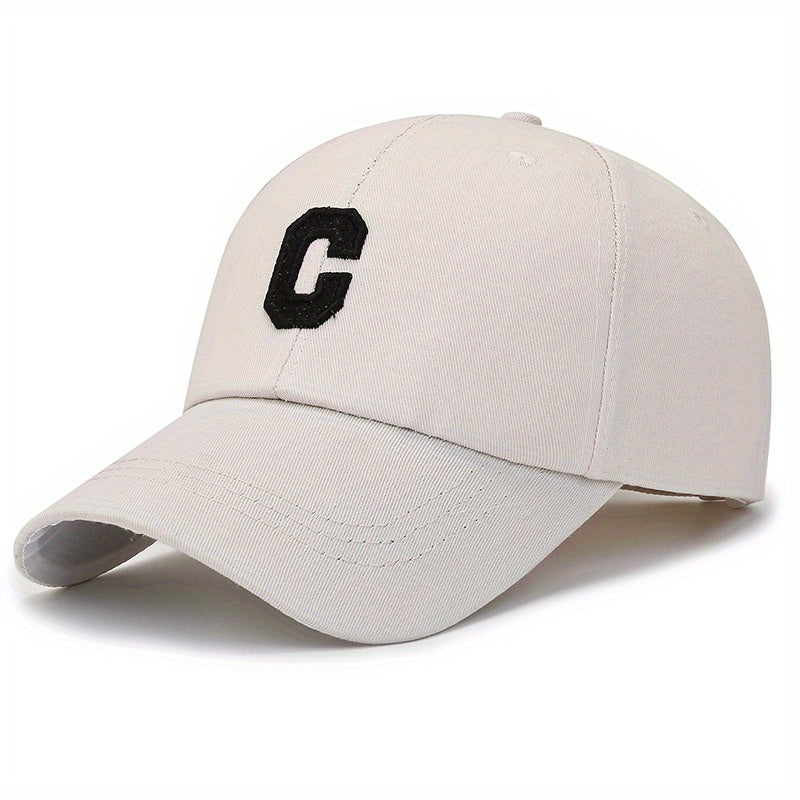 Men's Letter Embroidered Cotton Baseball Cap