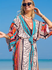  Tribal Print Long Sleeve Cardigan