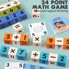 Wooden Toy Math Operations Board Game