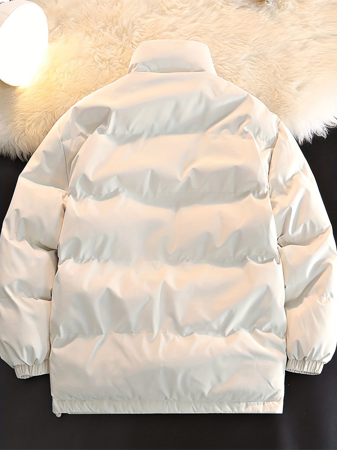 Men's Thickened Cotton Padded Jacket Lamb Fleece Warm Coat Winter