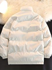 Men's Thickened Cotton Padded Jacket Lamb Fleece Warm Coat Winter